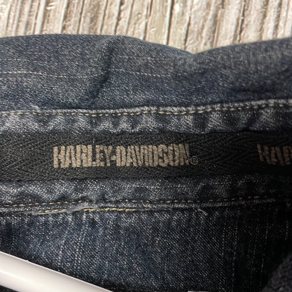 Harley Davidson Jean Sleeveless Men's Vest - Picture 5 of 7